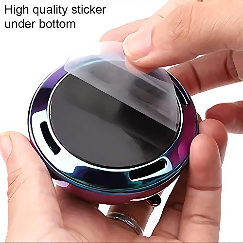 QBUC Car Air Freshener Solar Energy Rotating Cologne Car Aromatherapy Diffuser Interior Decoration Accessories Essential Oil Diffuser for Car Home(B-Black)