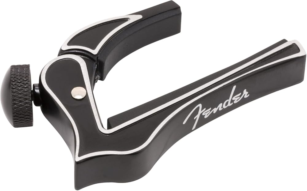 Fender Dragon Capo for 6 String Guitars Black Adjustable Dur aluminum