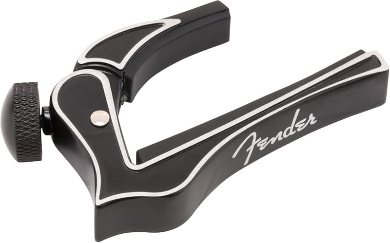 Fender Dragon Capo for 6 String Guitars Black Adjustable Dur aluminum