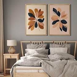 MUDECOR Framed Canvas Print Wall Art Set Warm Earth