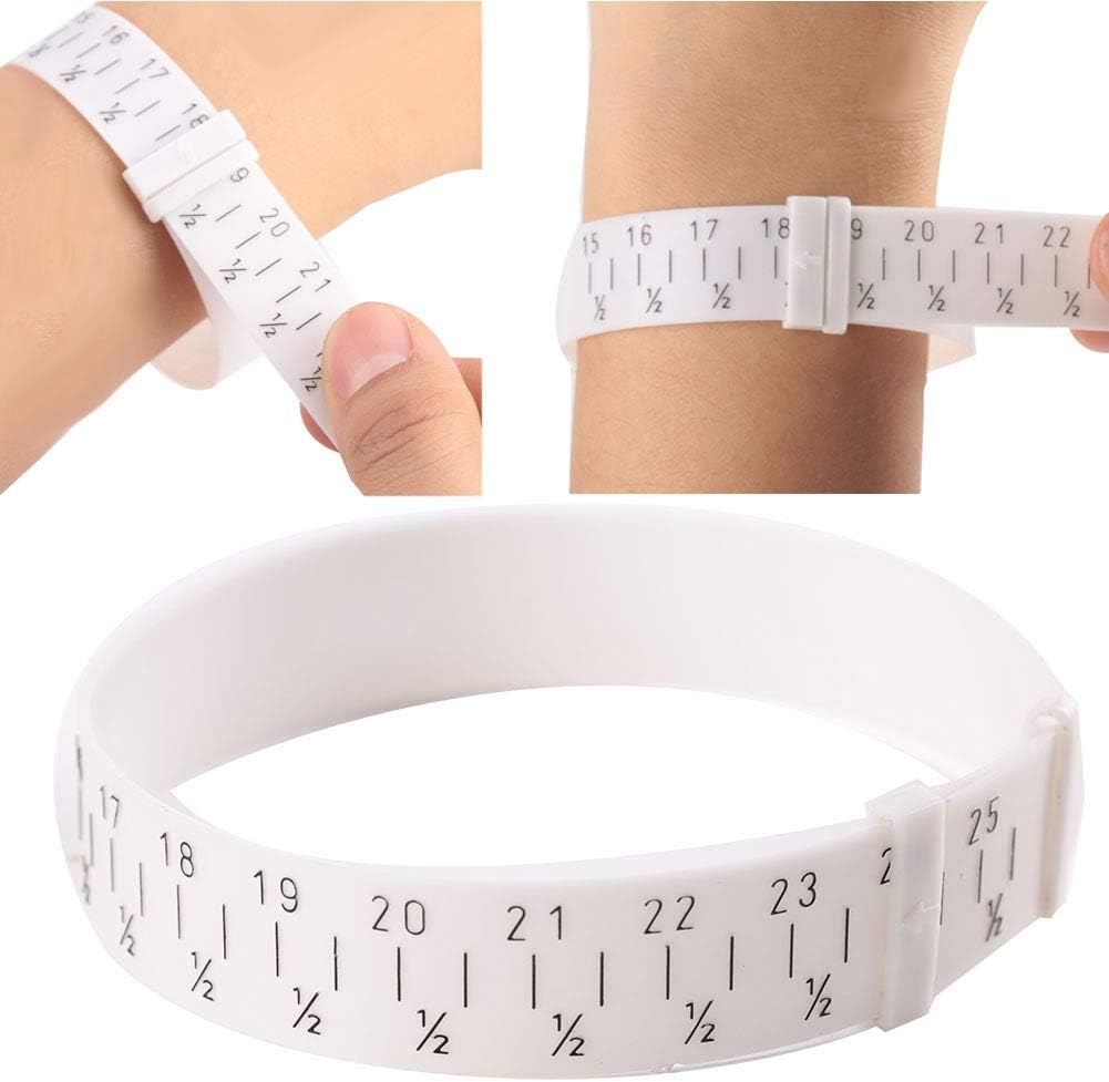 Plastic Bracelet, 1525cm Jewelry Measure Wrist Size Tool