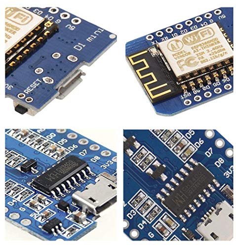 IZOKEE D1 Mini NodeMcu Lua 4M Bytes WLAN WiFi Internet Development Board Base on ESP8266 ESP-12F for Arduino, 100% Compatible with WeMos D1 Mini (Pack of 3)