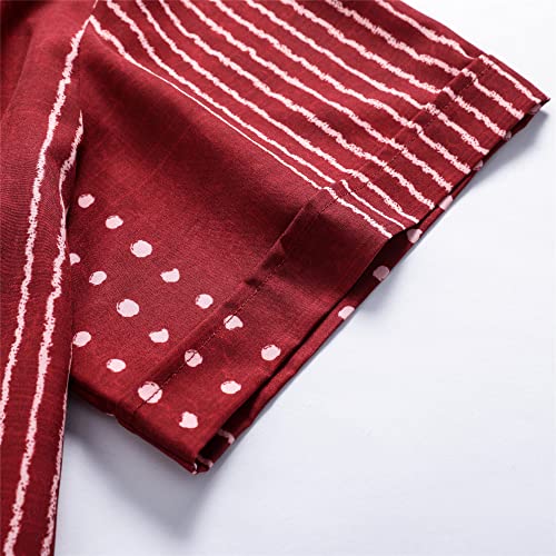 Simmashah Mens Hawaiian Shirt, Short Sleeves Button Down Beach Clothing, Unisex Summer Flamingos Casual Aloha Floral Shirts 045 Red S