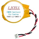 LJCELL CMOS Battery for DELL Latitude E4310 E5400 E5410 E5510 E6400 E6410 E6500 E6510 Backup BIOS RTC Battery with 3 Wire Cable and Connector