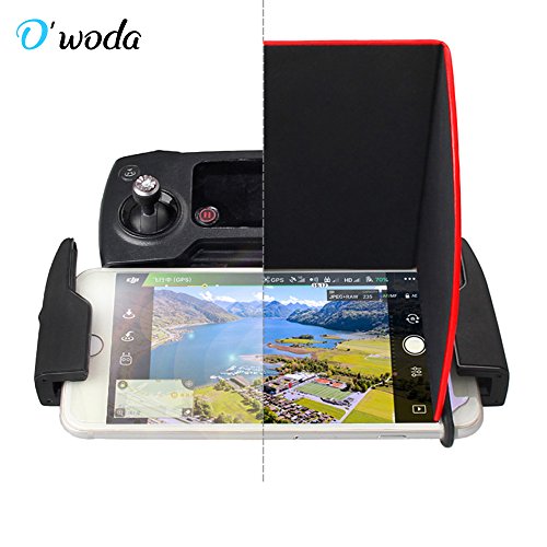 O’woda 5.5” Controller Sun Hood Foldable Cellphone Monitor Sunhood Cover for DJI Phantom 3/4 MAIVC PRO / AIR / SPARK / OSMO - Thumbnail 2