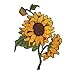 Sun Flowers Embroidered Iron on Applique Patches