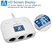 Cigarette Lighter Adapter - Aukora 120W 3-Socket Cigarette Car Lighter Power Adapter 3.1A DC Outlet Splitter 12V/24V Dual USB Car Charger for iPhone iPad Smartphone Samsung GPS Dash Cam