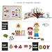 Wooden Magnetic Easel Educational Alphabet Numbers Jigsaw Puzzle Games Double-sided Drawing Board for Preschool Kids Learning
