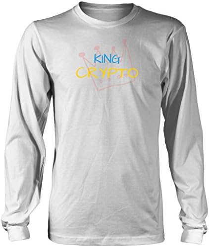 Ethereum Shirt - King Crypto Men's Long Sleeve Bitcoin Shirt