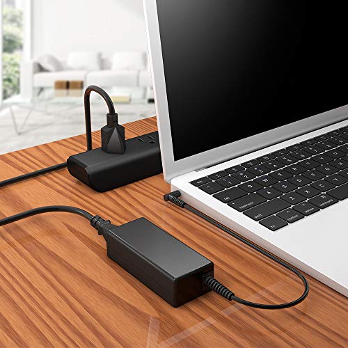 CYD 65W Powerfast Replacement for Laptop-Charger HP Spectre X360 360 13 13t Split X360 Stream 11 13 14 Sleekbook 10 11 14 15 17 Envy 310-G2 17-E127sf 15-R263dx,Extra 3.94Ft Power Adapter Cord DC Cable - Thumbnail 3