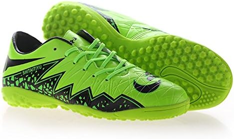 Men's Athletic Light Weight Lace Up Indoor Fashion Sport Cleats Turf Shoes (9, LIME)