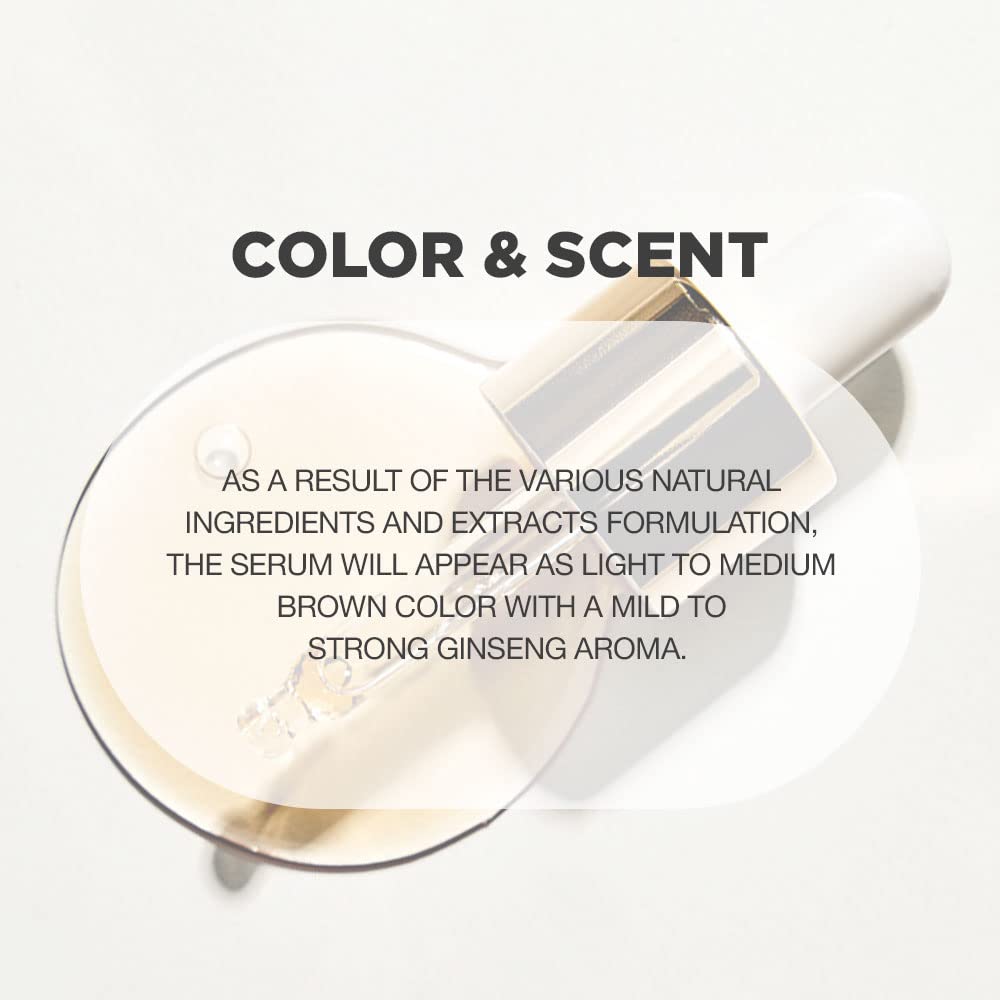 PROOT Ginseng Serum | Ginseng Serum with 52.5% Korean Ginseng Extract | Korean Ginseng Serum Formulated with Ginseng Extract, Hyaluronic Acid & WGF Complex-3 | Korean Ginseng Skin Care Technology