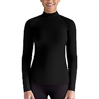 F.C.R.B UNDER LAYER MOCKNECK TOP＆TIGHTS SSLR-Thermal-Shirts for-Women-Underwear Long Sleeve Tops