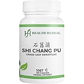 Health Herbal - HH1067C Shi Chang Pu/GrassLeaf Sweetflag Rhizome, 100 Capsules/Bottle, 2 Bottles