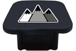 Xiaren 2 Inch Tri-Color 3 Color Logo Trailer Hitch Tube Cover Plug Cap, Rubber Receiver Tube Hitch Plug Fit for Toyota Car Accessories, White Gray Hill