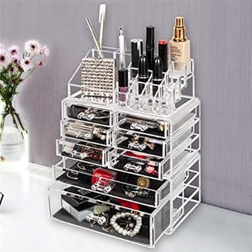 Amazon Com Civilys Makeup Organizer Stackable Makeup Cosmetic