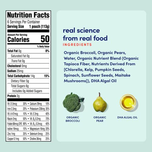 Cerebelly Organic Broccoli Pear Baby Food, 4 OZ Pricepulse