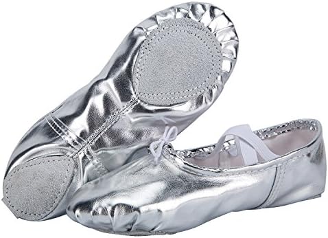 WOBAOS Ballet Slippers Canvas Dance Gymnastics Yoga Shoes Flats for Girls(Women/Big Kid/Little Kid/Toddler)