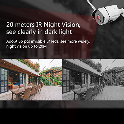 Ebitcam 1080P HD WiFi Outdoor Security Camera,Home Surveillance System, IP66 Weatherproof, Night Vision, Motion Detection Push Alerts,Smooth Real-Time Picture,Cloud Service - Thumbnail 2