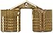 SOSS Mortise Mount Invisible Barrel Hinge, Solid Brass, Satin Brass Finish, 12mm Diameter, 5/8