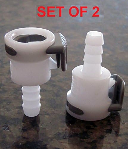NEW Set of 2 SMALL Female Air Bed Parts Connector for 4 HOSE Sleep Number Bed Pumps Chambers