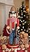Clever Creations Cowboy 12 Inch Traditional Wooden Nutcracker, Festive Christmas Décor for Shelves and Tables