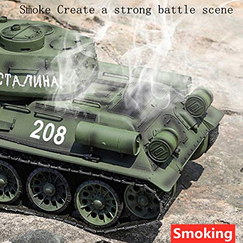 XIAOKEKE Rc Panzer, Funkfernsteuerung RC Panzer 1/16 Modell (Pro-Version) RTR, BB Shooting & Laufrückstoß & Rauch… – Bild 5