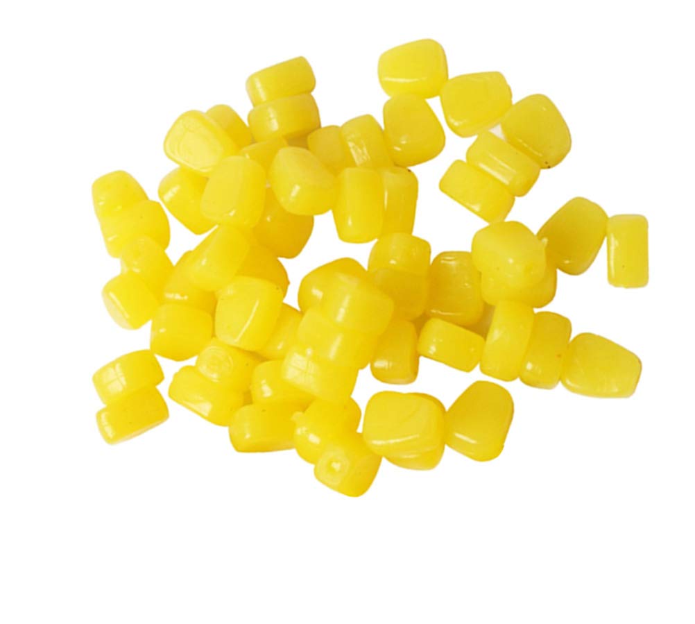 Milepet 150pcs Fake Corn Soft Baits Simulation Carp Fishing Lures Floating Baits with nice scent,Lenght 15mm