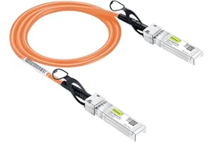 10Gtek [Orange] Colored 10G SFP+ DAC Cable - Twinax SFP Cable for Cisco SFP-H10GB-CU0.5M, Ubiquiti UniFi, D-Link, Supermicro,