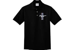 LUCKY RIDE Black Polo Ford Mustang