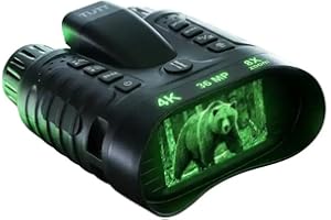 TUTT Infrared Night Vision Goggles Laser Rangefinder Binoculars 4k IP54 32MP 8X Digital Zoom NV2185 Plus