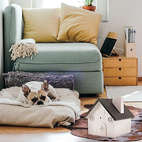 SESLEBE Ultrasonic Anti Barking Device for Dogs Sonic Bark Deterrents,Dog Barking Control Devices with 3 Levels and 50 Ft Range,Outdoor Waterproof Bark Box Safe for Pets Indoors and Outdoors