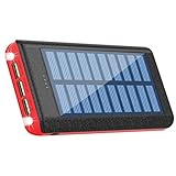 Solar Charger 24000mAh Portable Charger Power Bank Huge Capacity Battery Pack With AC Power Adapter For iPhone, iPad, Samsung Galaxy, Android and other Smart Devices