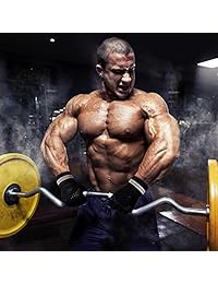 KAIWENDE Men Or Women Gym Workout Gloves with Long Wrist Wrap Support, Padded, Ventilated ,Sweat Absorbing, Anti-Slip and Anti-Shock,Wear Resistant for Exercise,Weight Lifting,Running,Training-W01