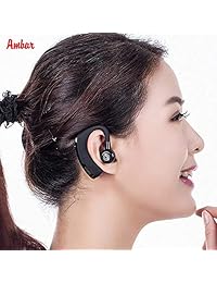 Auriculares Bluetooth   Smart True inalámbrico V4.1 + EDR para hombres de negocios, profesionales con más de 48 horas de trabajo y más de 200 horas de espera, Echo, cancelación de ruido Bluetooth (auriculares más largos de 2019)