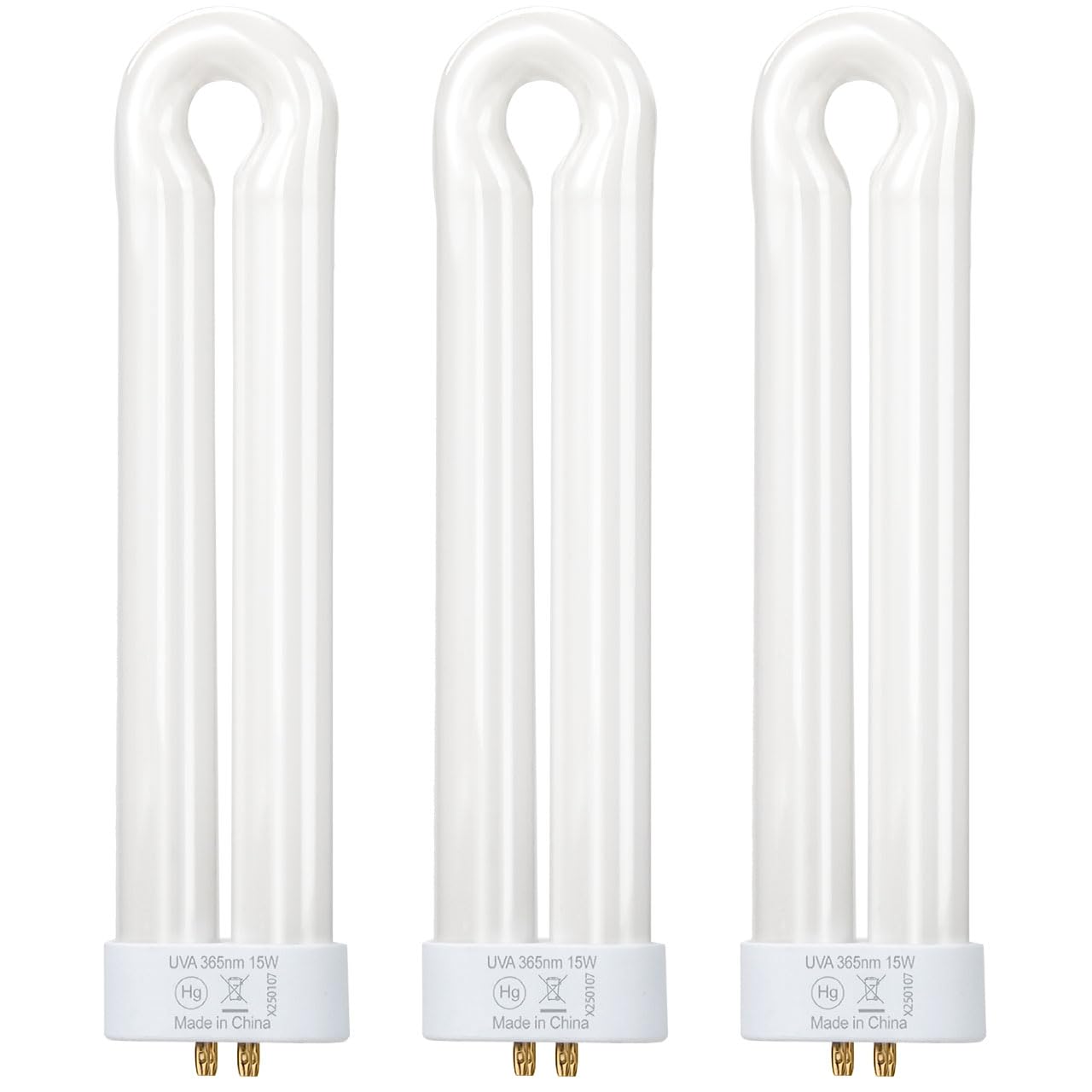 Photo 1 of 15W Bug Zapper Light Bulb Compatible with Black Flag BZ-15 BB-15WHT, for Hemiua T6, T8, T9, for Flowtron BK-15D, for Stinger B1515 FP15 UV15 & Most U Shaped Twin Tube Bulbs with 4-Pin Base, 3 Pack