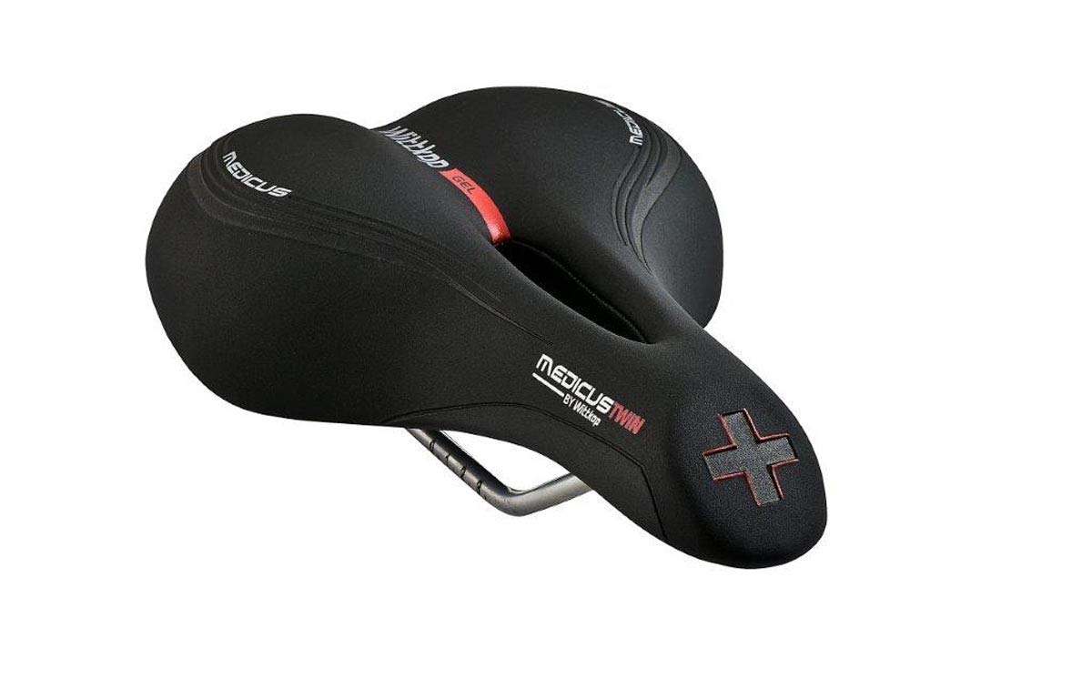 Wittkop Bicycle Saddle with Innovative Medicus Concept and Extra Gel Padding, Comfortable MTB Trekking Saddle for Men and Women