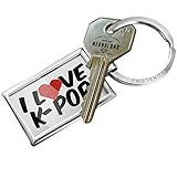 Keychain I Love K-Pop - NEONBLOND