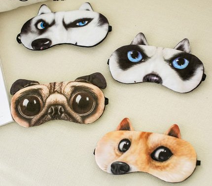 Yunchao Men and Women Sleeping Funny Ice Cold Eyeshade Shading (Butterfly cat)