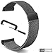 C2D JOY Compatible with Garmin Vivoactive HR Replacement Bands Accessory (Pins and Pin Removal Tool) Metal Weave Strap for Daily Wear Accessories Watchband - 1601, M/6.1-8.1 in.