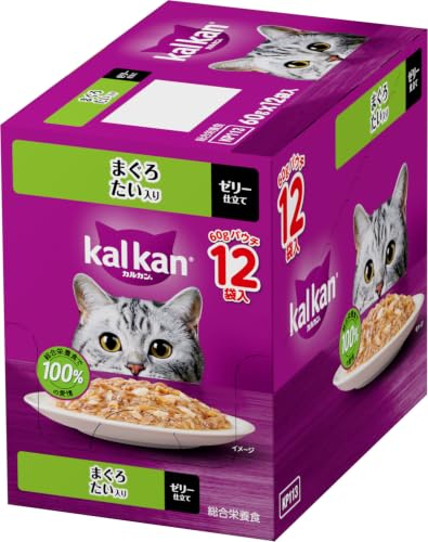 カルカン パウチ 成猫用 60g×12袋 まぐろ たい入り 1歳から ウェットフード キャットフード 総合栄養食 水分補給 お試し