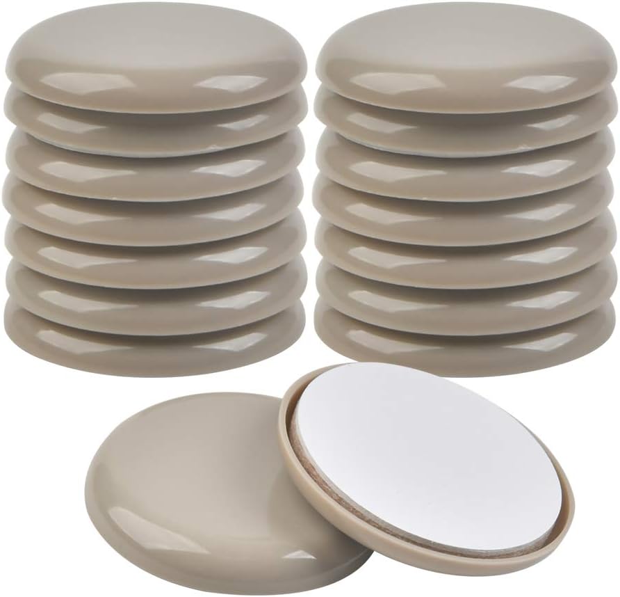 16 pcs Furniture Gliders and Sliders for Carpet 2 Inch Furniture Movers