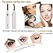 Heated Eyelash Curler,Mini Electric Eyelash Curler Brush,Eyelash Curler with Comb Long Lasting Curled,Portable Electric Makeup Eye Lashes Brush (white)