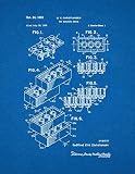 Lego Toy Building Block Patent Print Art Poster Blueprint (8.5" x 11")