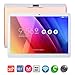 Android Tablet PC 10.1 Inch Unlocked 3G Phone, Android 6.0 MTK 6580 GPS Quad Core,HD 1280X800 IPS Touchscreen with Bluetooth,RAM 1GB ROM 16GB 2G 3G Dual Sim Card Slot WiFi Dual Camera,Gold