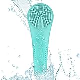 Sonic Facial Cleansing Brush, Silicone Face & Body Brush with 10 Skincare Modes for Deep Cleansing, Gentle Exfoliating, Anti-Aging Massage, IPX7 Waterproof
