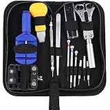 GBlife Watch Repair Tool Kit Portable 13 Pcs Watchmaker Case with Back Case Opener Spring Bar Tool Set Watch Band Remover