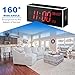 Hidden Camera WiFi Alarm Clock,LITSPED Spy Camera, 1080P Hidden Camera with 33FT Night Vision, 160°Angle Nanny Cam,Motion Detection,Record Sound,App Live Control and Viewing Security Camera for Home