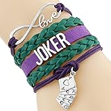 Batman Love Bracelet CollectionNEW (8.5 Inches Adjustable, Classic Joker 8.5 Inches Adjustable)