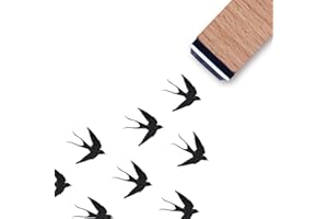 GUVSPTI Flying Bird Rubber Stamp, 3/5 Inch Small Mini Swallow Stamp for Scrapbooking Card Making Planner
